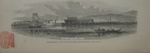 Dardanelles Hellespont Chanak Kalesi 1858 Antique Print
