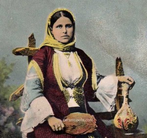 Woman from Almiros (Thessaly Greece) with Pitcher