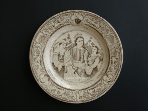 Commemorative Plate 19th - Union of Greece Epirus Thessaly
