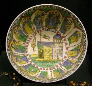 Kutahya Bowl from Armenian Craftsman Toros 12 Apostole 18th